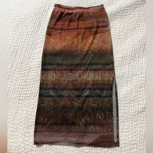 Margaret O’Leary Double Slit Maxi Midi Skirt